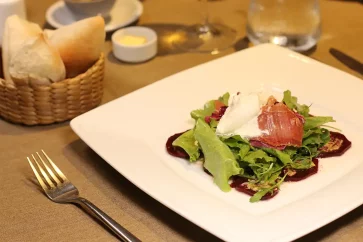 Buratta cheese salad $8.50